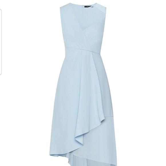 BCBG MAXAZRIA Chiffon Layer Midi Dress - Picture 7 of 13